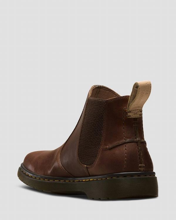 Dr Martens Pánské Chelsea Boty Lyme Westfield Hnědé, CZ-895420